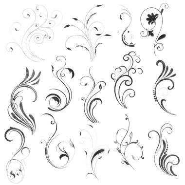 Artistic Floral Elements clipart