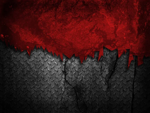 Grunge Wall With Metallic Texture — Stock Photo, Image