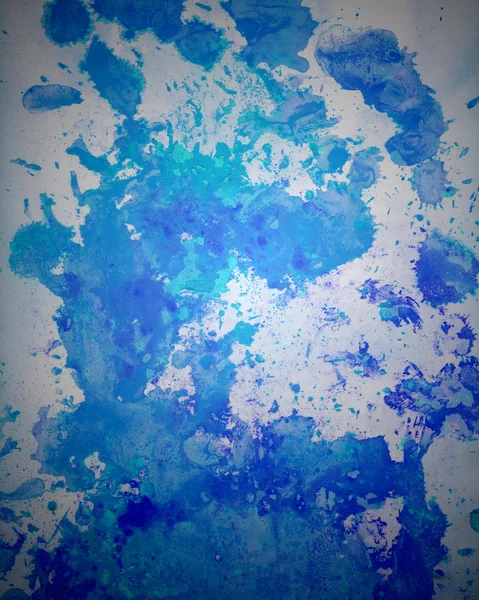 Blue Splashy Wall — Stock Photo, Image