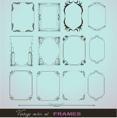 Corner Illustration Elements Frames clipart
