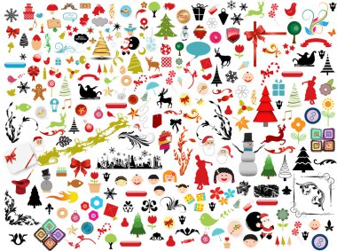 Beautiful Christmas Icons clipart