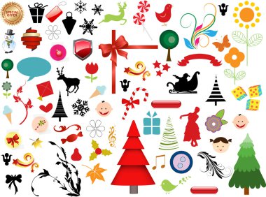 Decorative Christmas Graphic Designs clipart