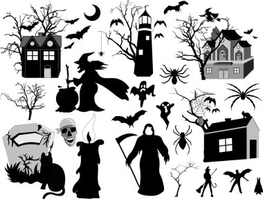 Horror Graphic Design Collection clipart