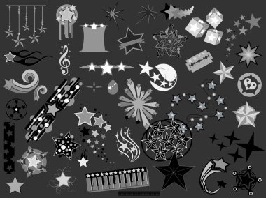 Retro Graphic Design Collection clipart