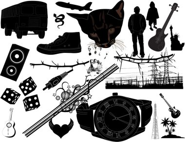 Ancient Funky Urban Graphic Designs clipart