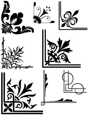 Flourish Corners Set clipart