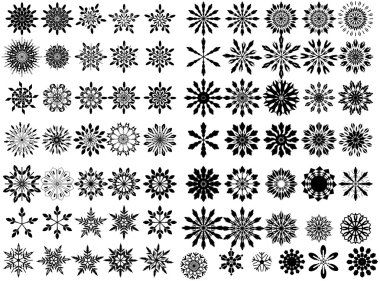 Decorative Snowflakes Collection clipart