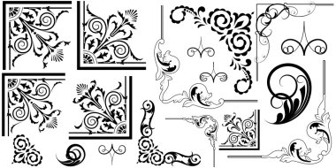 Vintage Elegant Corners clipart