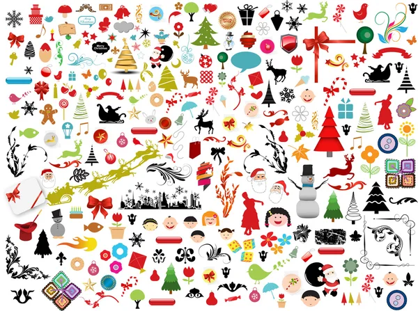 Belos ícones de Natal —  Vetores de Stock