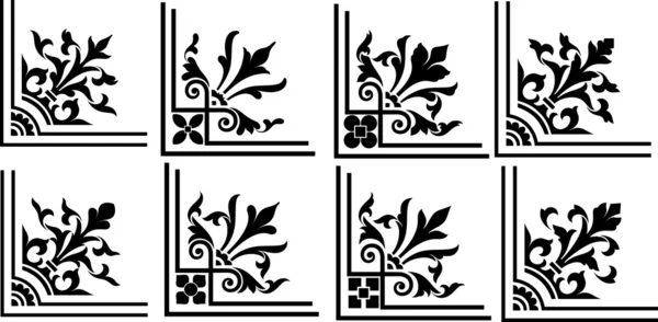 Творческий Королевский Угловой набор — стоковый вектор