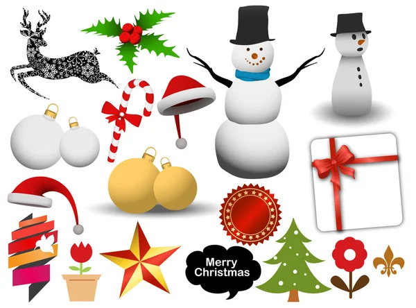 Christmas grafik tasarımlar — Stok Vektör
