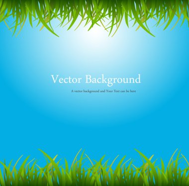 Grassline Frame Style Illustration clipart