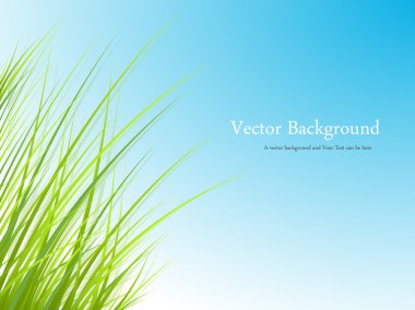 Grass Leaf Banner Design clipart