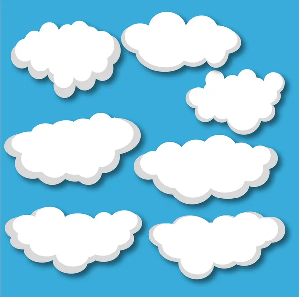 Carino nuvole tempestose — Vettoriale Stock