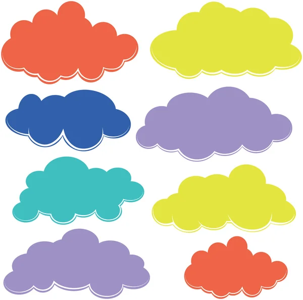 Illustrazione delle nuvole — Vettoriale Stock