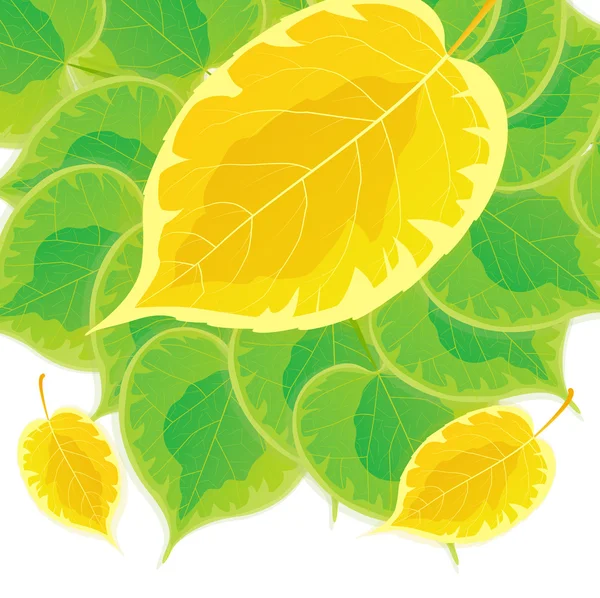 Illustration abstraite des feuilles — Image vectorielle
