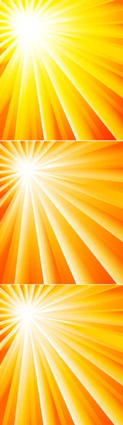 Sonnenlicht Hintergrund Designs Kollektion — Stockvektor