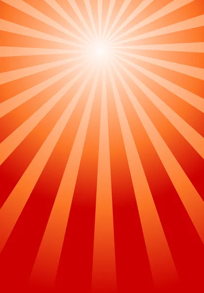 Elegante sfondo rosso Sunburst — Vettoriale Stock