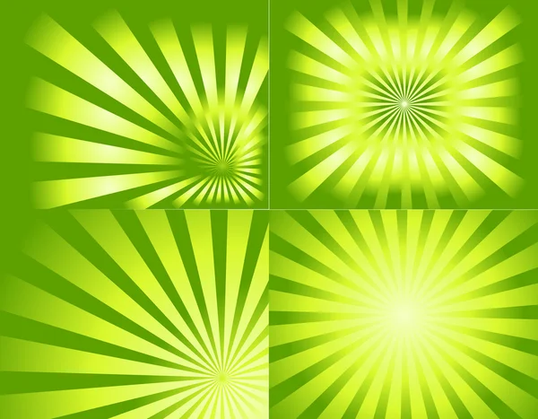 Design ancien Collection Sunburst rétro — Image vectorielle
