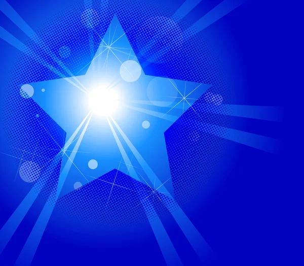Decor Design Of Blue Retro Sparkle Background — Stock Vector