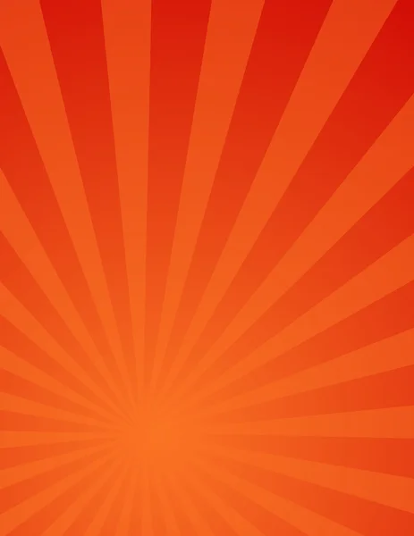 유기 디자인 레트로 붉은 햇살 배경 — 스톡 벡터