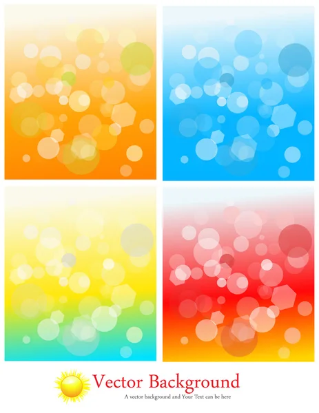 Collection de fond flou coloré — Image vectorielle