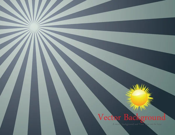 Vignette Retro Vector Sunburst Fondo — Archivo Imágenes Vectoriales