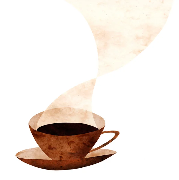 Colagem xícara de café — Fotografia de Stock