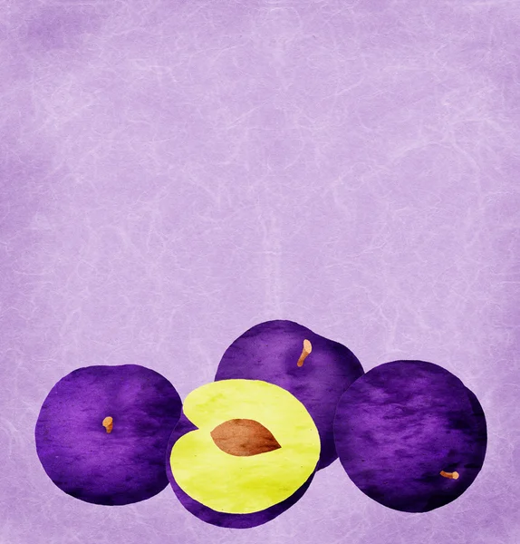 Collage de prunes — Photo