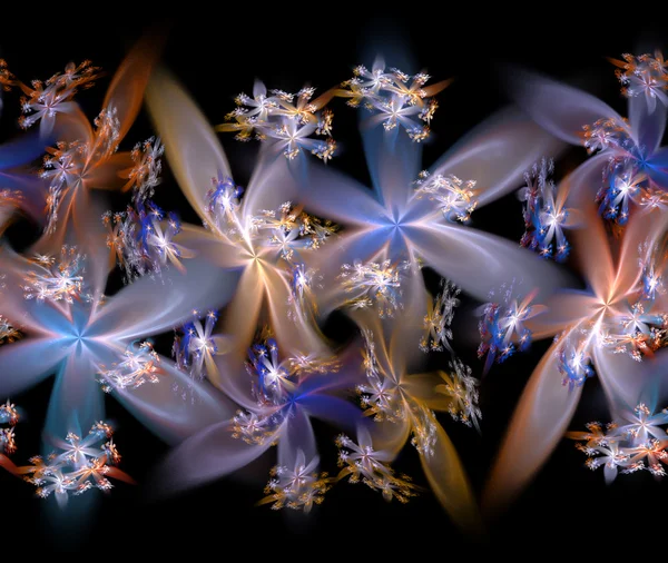 Exotische Blume fraktal — Stockfoto