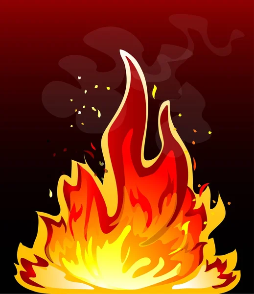 Flames of fire — Stock Vector