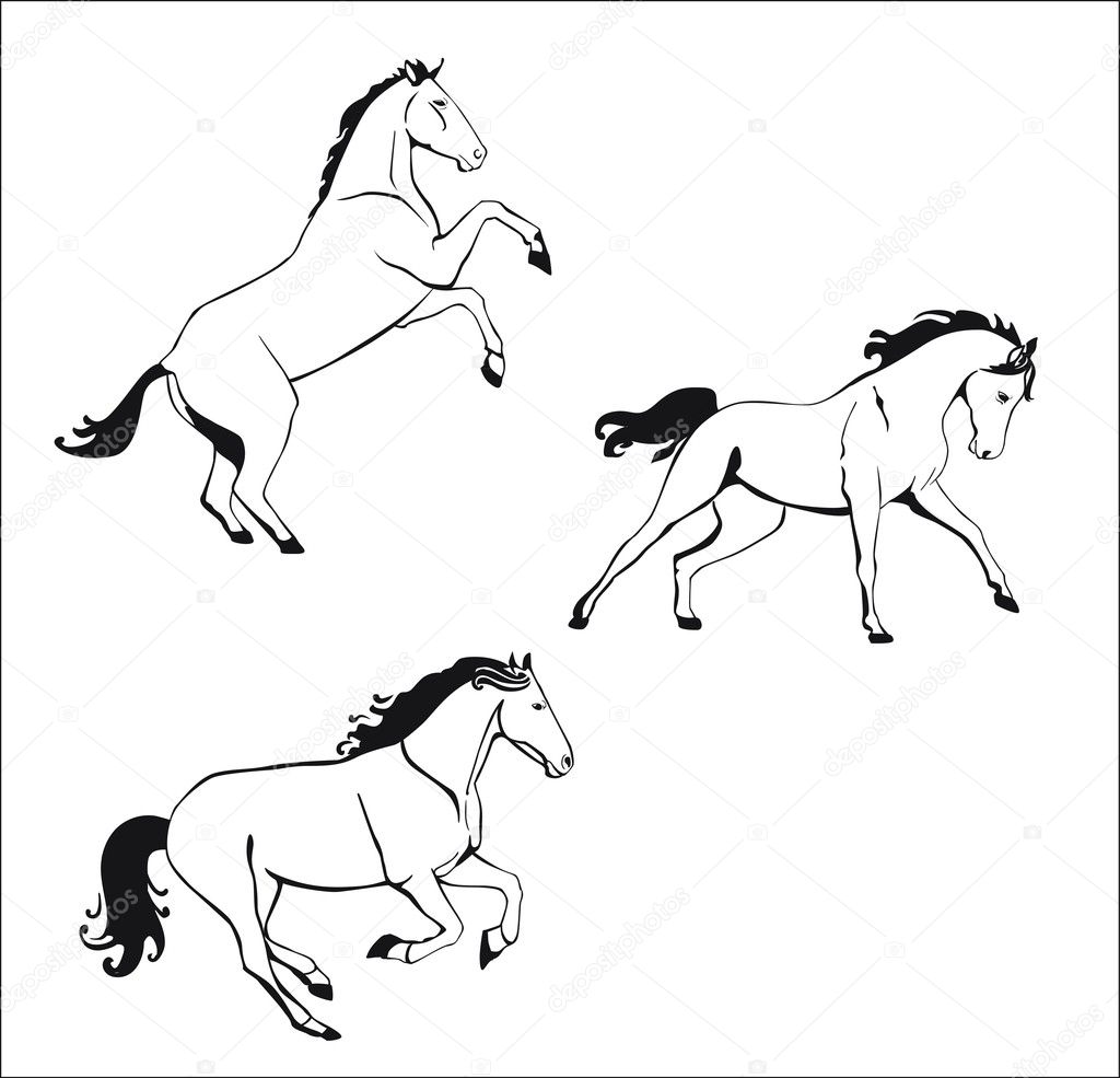 Skipping horses
