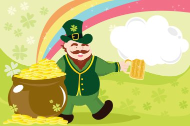 Leprechaun for st patrick clipart