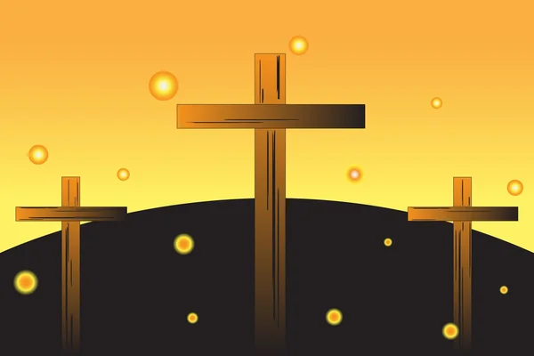 Easter crosses — Stock Vector