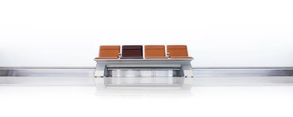 Airport Seat Panoramic — Stock Photo, Image