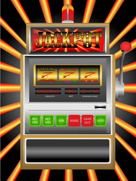 Игровой автомат казино — стоковый вектор