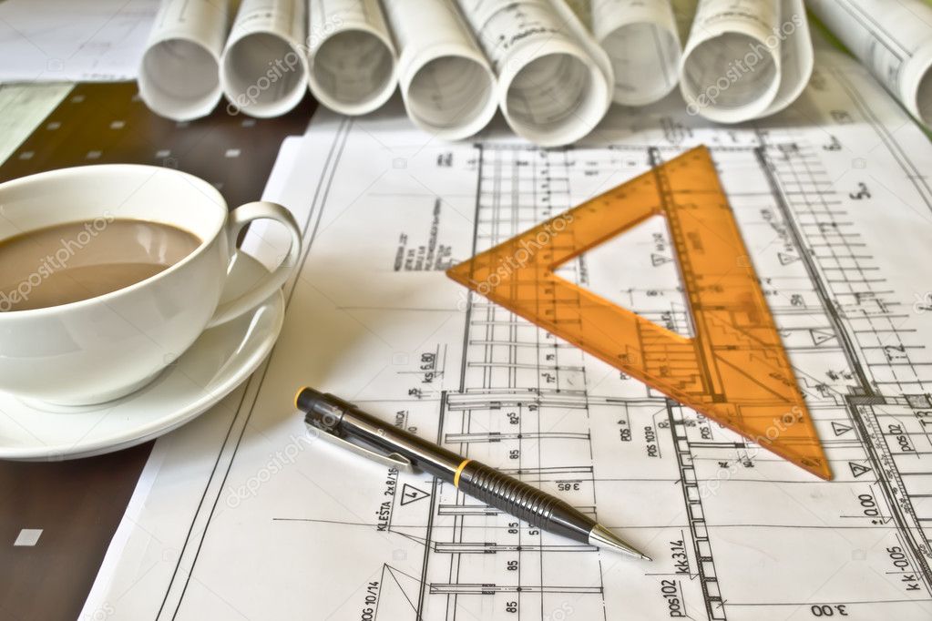 Architectural plan,technical project and constructions