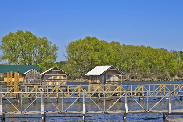 Stock image Vacation homes on the water