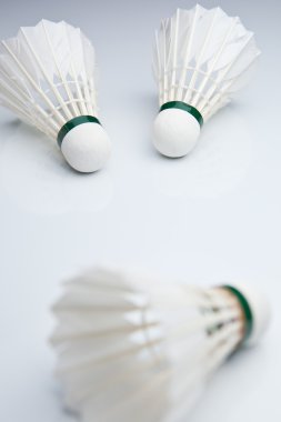 Badminton shuttlecocks beyaz (Renk tonlu görüntü)