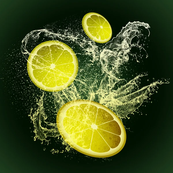 Bakgrunden citron — Stockfoto