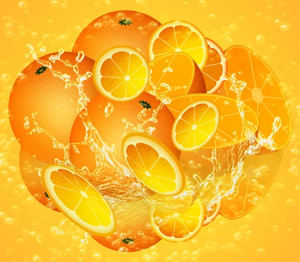 オレンジ色の背景 — ストック写真