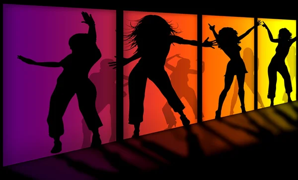 Dansende meisjes — Stockfoto