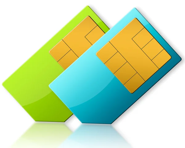 stock image SIM-CARD ON WHITE BACKGROUND