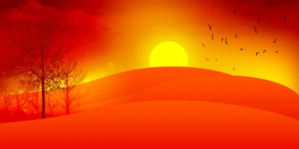 Ταπετσαρία με ηλιοβασίλεμα — Φωτογραφία Αρχείου