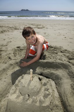 bir sandcastle bina