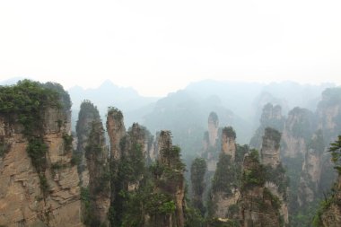 The landscape in Zhangjiajie, China clipart