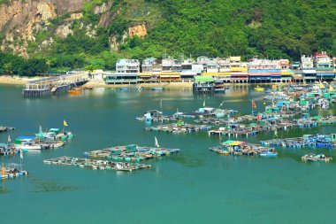 Sea view in Hong Kong from hill top clipart