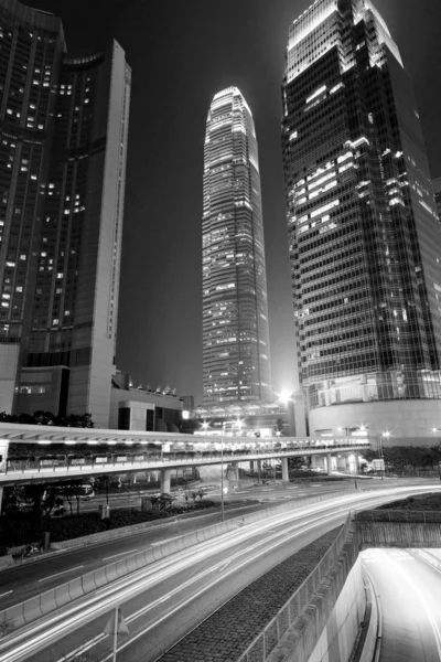 Κυκλοφορίας μέσα στο κέντρο του στο Χονγκ Κονγκ — Φωτογραφία Αρχείου