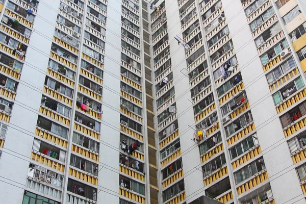 Embalado Hong Kong habitação pública — Fotografia de Stock