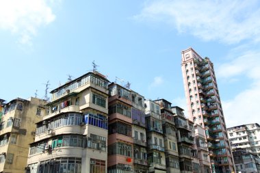 Hong kong kalabalık binalar